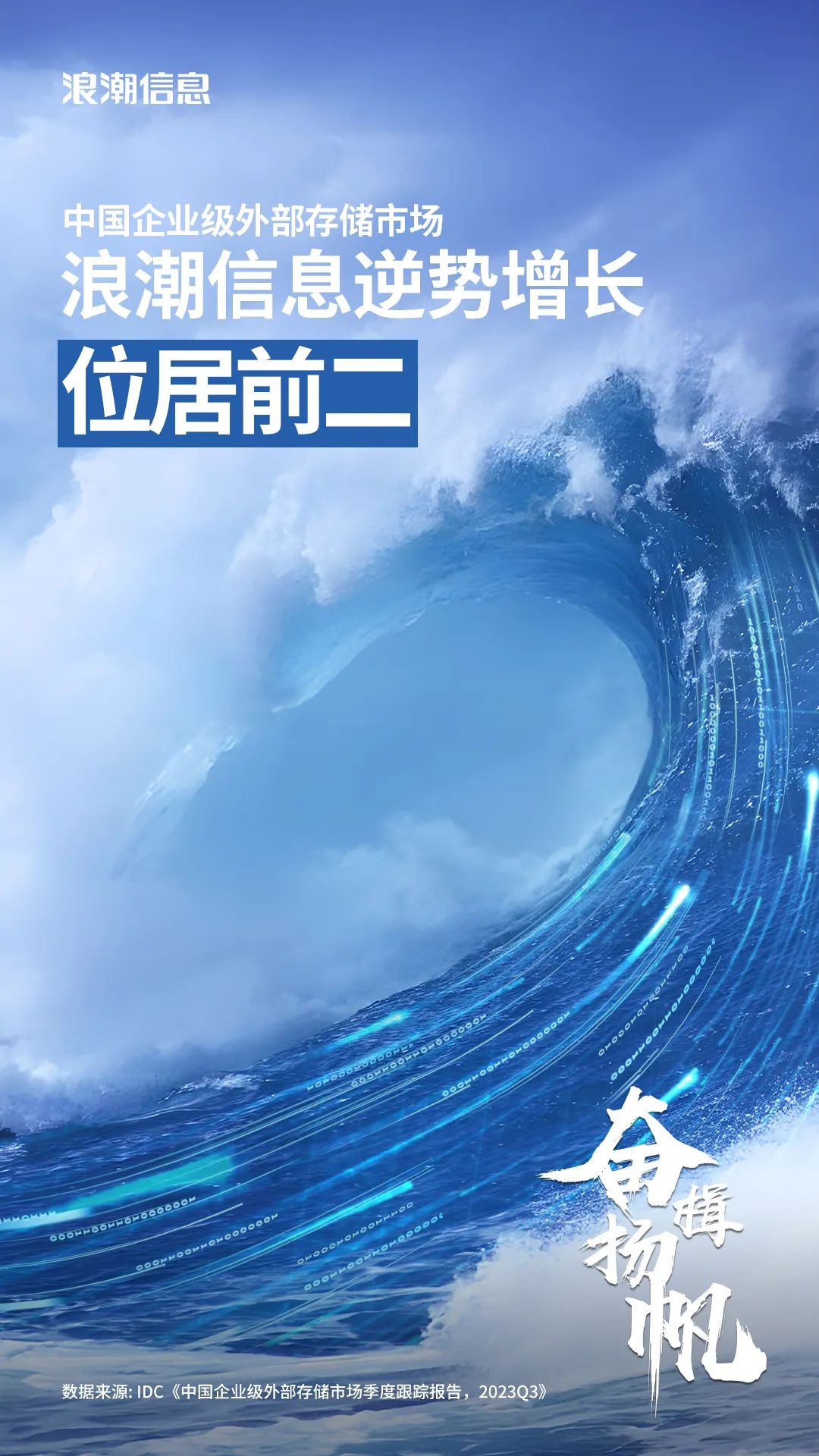 中国企业级外部存储市场浪潮信息逆势增长位居前二