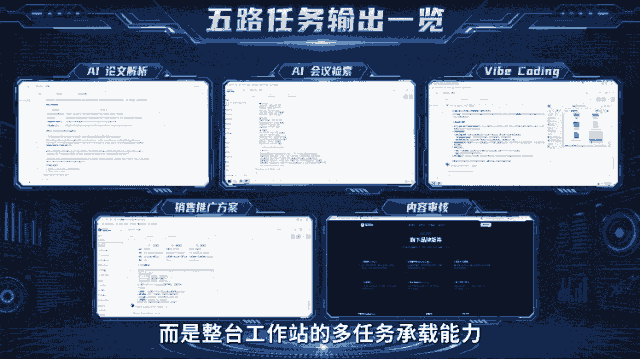 元脑Z3五大智能体多任务运行界面.gif