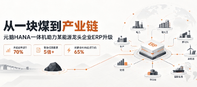 从一块煤到产业链，元脑HANA一体机助力某能源龙头企业ERP升级